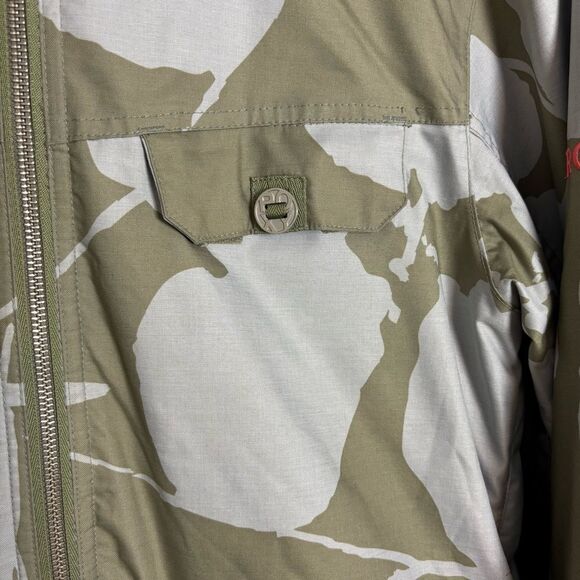 Roxy Women's Snow Ski Coat Winter Jacket Green Grey Floral Hooded Size Large - Picture 9 of 14